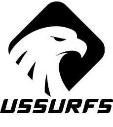 USSurfs, LLC. Black Logo